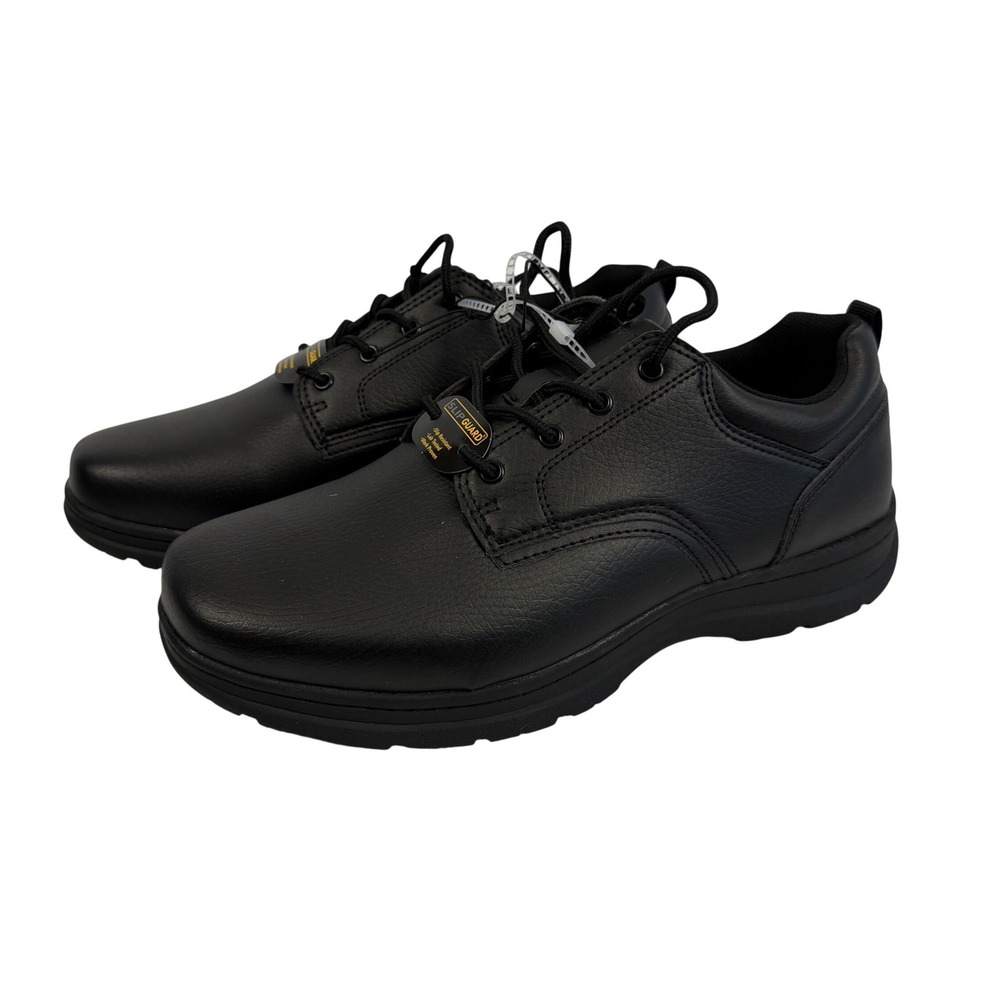 New Perry‎ Ellis Portfolio Slip Guard Mens 10Wide Black WorkShoes Slip Resistant